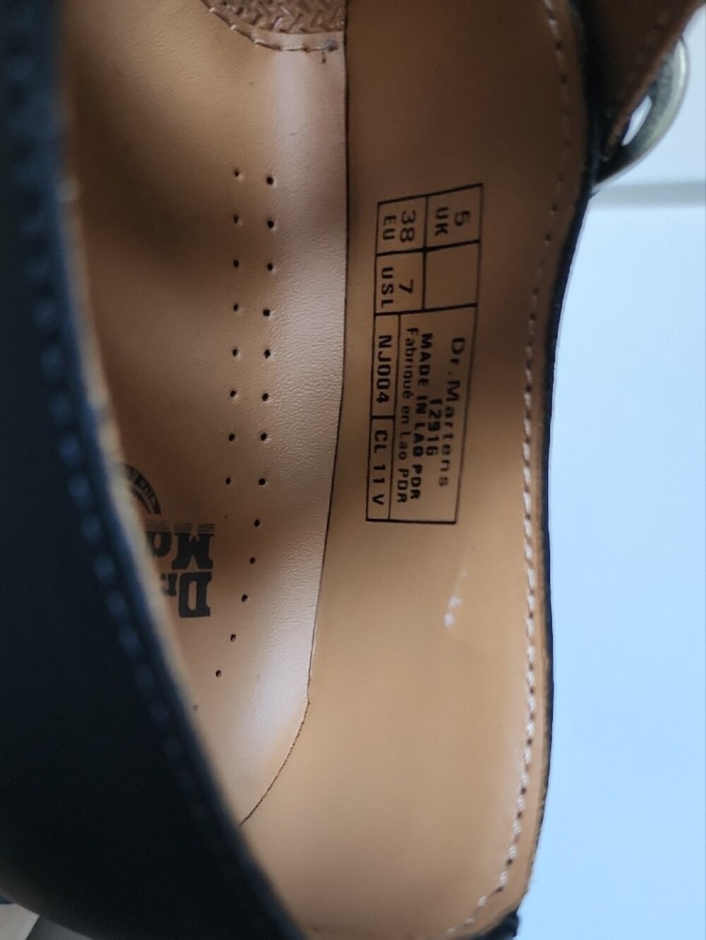 Dr. Martens 8065 Smooth Leather Mary Jane Shoe Black Size US 7 - Picture 10 of 14